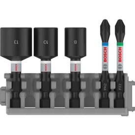 BOSCH PRO Sada bitov a skrutkovačov, 5 dielna 50 mm (PH2,PZ2 / 8,10,13 mm) Pick & Click   BOSCH PRO Sada bitov a skrutkovačov, 5 dielna 50 mm (PH2,PZ2 / 8,10,13 mm) Pick & Click
