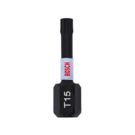 BOSCH Hrot bitu Torx T15 x 25 mm 1/4" Impact Control (2 ks)   BOSCH Hrot bitu Torx T15 x 25 mm 1/4" Impact Control (2 ks)