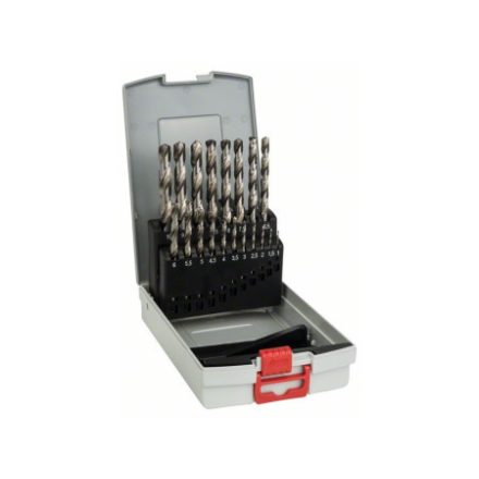 BOSCH Sada šnekových vrtákov ProBox 19 dielna 1,0-10,0 mm 135° HSS-G DIN 338