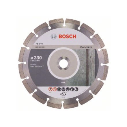 BOSCH Diamantový rezací kotúč 230 x 2,3 x 10 x 22,2 mm segmentovaný Štandard pre betón