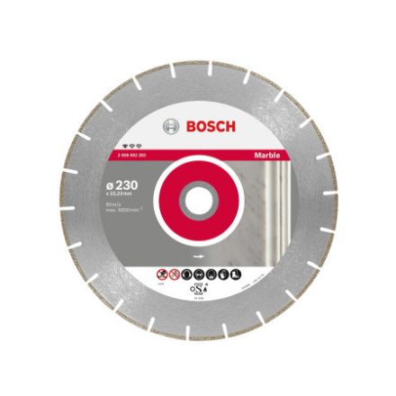 BOSCH Diamantový rezný kotúč 230 x 2,8 x 3,0 x 22,2 mm segmentovaný Standard for Marble