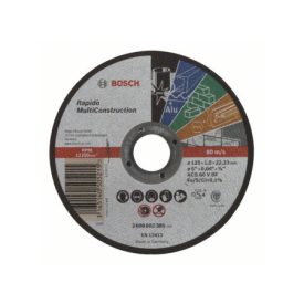 BOSCH Rezný kotúč 125 x 1,0 x 22,2 mm rovný ACS 60 V BF Rapido Multi Construction   BOSCH Rezný kotúč 125 x 1,0 x 22,2 mm rovný ACS 60 V BF Rapido Multi Construction
