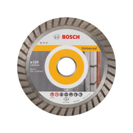 BOSCH Diamantový rezací kotúč 125 x 2,0 x 10 x 22,2 mm turbo Standard pre Universal