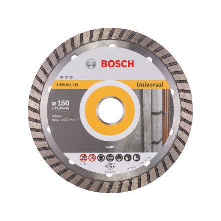 BOSCH Diamantový rezací kotúč 150 x 2,5 x 10 x 22,2 mm turbo Standard for Universal