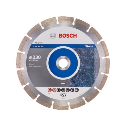 BOSCH Diamantový rezací kotúč 230 x 2,3 x 10 x 22,2 mm segmentovaný Standard pre kameň