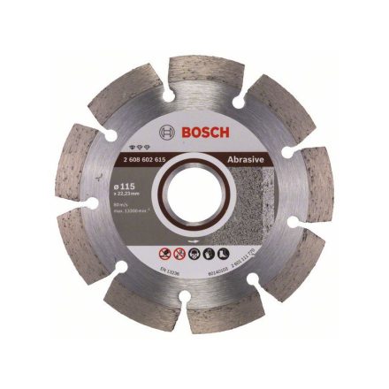 BOSCH Diamantový rezací kotúč 115 x 1,6 x 10,0 x 22,2 mm segmentovaný Professional for Abrasive