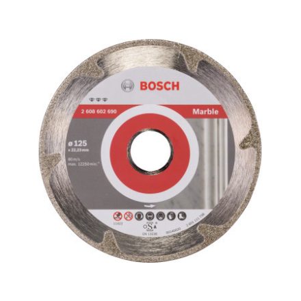 BOSCH Diamantový rezací kotúč 125 x 2,2 x 3,0 x 22,2 mm nepretržitý Best for Marble