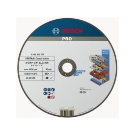 BOSCH PRO Rezný kotúč Multi Material 230 x 1,9 x 22,2 mm AC 46 S BF (oSa)   BOSCH PRO Rezný kotúč Multi Material 230 x 1,9 x 22,2 mm AC 46 S BF (oSa)