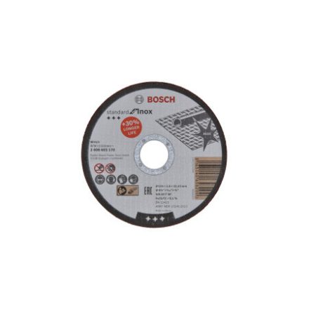 BOSCH Brúsny kotúč na kov 115 x 1,6 x 22,2 mm priamy inox WA 60 T BF