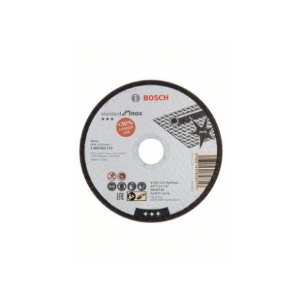 BOSCH Rezný kotúč na kov 125 x 1,6 x 22,2 mm rovný inox WA 60 T BF