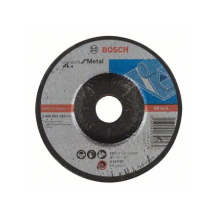 BOSCH Čistiaci kotúč na kov 125 x 6,0 x 22,2 mm ohnutý Štandard na kov A 24 P BF