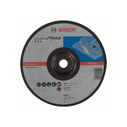 BOSCH Čistiaci kotúč na kov 230 x 6,0 x 22,2 mm ohnutý Štandard na kov A 24 P BF