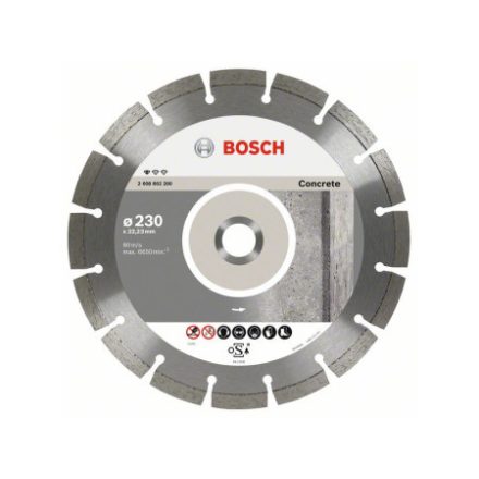 BOSCH Diamantový rezací kotúč 230 x 2,3 x 10 x 22,2 mm segmentovaný Štandard na betón (10 ks)