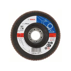 BOSCH Lamelový brúsny kotúč kužeľový 125 x 22,2 / P60 zirkón-korund X551 inox   BOSCH Lamelový brúsny kotúč kužeľový 125 x 22,2 / P60 zirkón-korund X551 inox