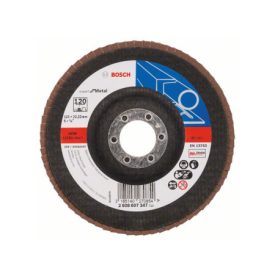 BOSCH Lamelový brúsny kotúč kužeľový 125 x 22,2 / P120 zirkón-korund X551 inox   BOSCH Lamelový brúsny kotúč kužeľový 125 x 22,2 / P120 zirkón-korund X551 inox