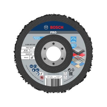 BOSCH PRO Čistiaci kotúč 125 mm kov/inox N377