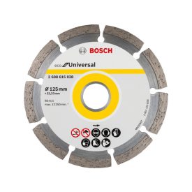 BOSCH Diamantový rezací kotúč 125 x 2,0 x 7,0 x 22,2 mm segmentovaný ECO pre univerzálny   BOSCH Diamantový rezací kotúč 125 x 2,0 x 7,0 x 22,2 mm segmentovaný ECO pre univerzálny