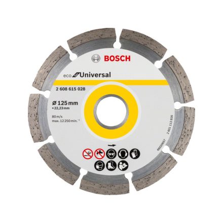 BOSCH Diamantový rezací kotúč 125 x 2,0 x 7,0 x 22,2 mm segmentovaný ECO pre univerzálny