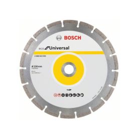 BOSCH Diamantový rezný kotúč 230 x 2,6 x 7,0 x 22,2 mm segmentovaný ECO pre univerzálne použitie (10 ks)   BOSCH Diamantový rezný kotúč 230 x 2,6 x 7,0 x 22,2 mm segmentovaný ECO pre univerzálne použitie (10 ks)