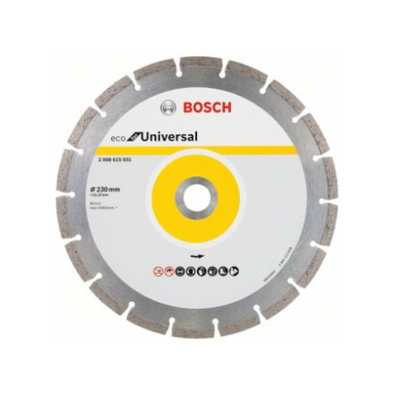 BOSCH Diamantový rezný kotúč 230 x 2,6 x 7,0 x 22,2 mm segmentovaný ECO pre univerzálne použitie (10 ks)