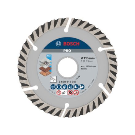 PRO Multi Material diamantový segmentový rezací kotúč 115 x 2,0 x 10 x 22,2 mm