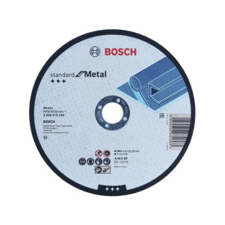 BOSCH Rezný kotúč na kov 180 x 1,6 x 22,2 mm ohnutý Standard for Metal A 46 S BF