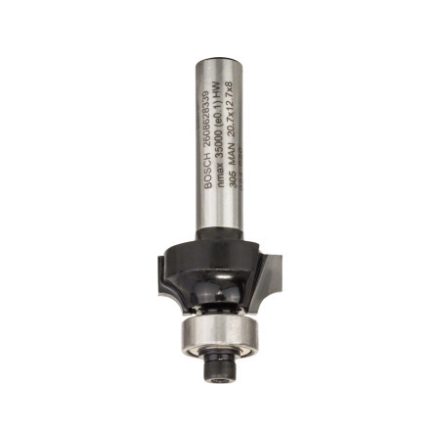 BOSCH Tvrdokovový zaobľovací frézový nástroj s guľôčkovým ložiskom 20,7 (r=4 mm) x 10,5 x 53 x 8 mm