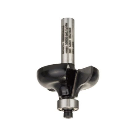 BOSCH Tvrdokovový frézovací nástroj "G" guličkovým ložiskom 38,0 (r=6,35 mm) x 15,7 x 57 x 8 mm