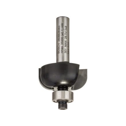 BOSCH Tvrdokovový guľatý frézovací hrot s guľôčkovým ložiskom 28,7 (r=8 mm) x 13 x 54 x 8 mm