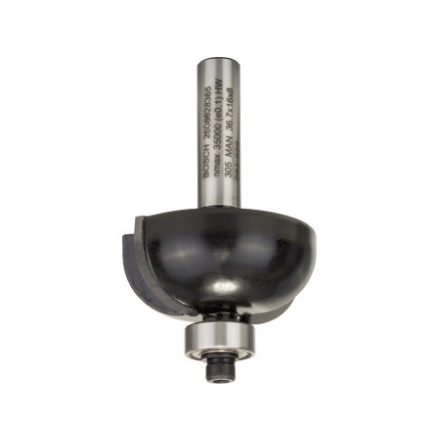 BOSCH Tvrdokovová frézka s guľôčkovým ložiskom 36,7 (r=12 mm) x 16 x 58 x 8 mm