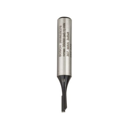 BOSCH Karbidový frézovací nástavec s rovným rezom 3,0 x 8,0 x 51 x 8 mm