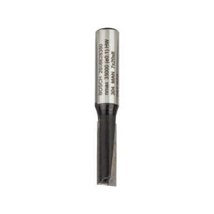 BOSCH Tvrdokovový frézovací nástroj s rovným rezom 7,0 x 19,6 x 51 x 8 mm