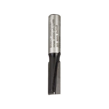 BOSCH Rovné karbidové frézy 8,0 x 19,6 x 51 x 8 mm
