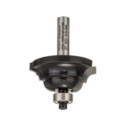 BOSCH Karbidový profilový fréz "D" s guľôčkovým ložiskom 42,9 (r=6,3 mm) x 15 x 18 x 60 x 8 mm