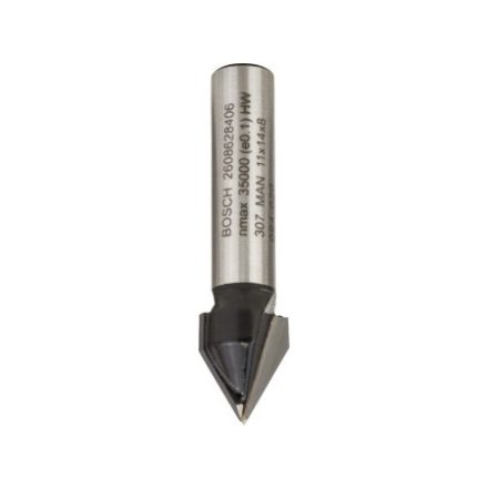 BOSCH Tvrdokovový V-žľabový fréz 11,0 x 14 x 45 x 8 mm / 60°