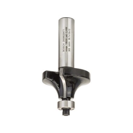 BOSCH Tvrdokovový okrúhly fréz s guľôčkovým ložiskom 36,7 (r=12 mm) x 19 x 70 x 12 mm
