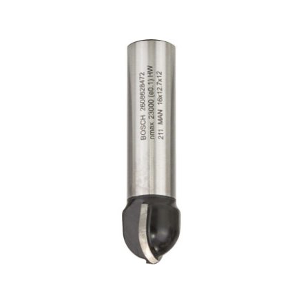 BOSCH Tvrdokovový okrúhly fréz 16,0 (r=8 mm) x 12,7 x 54 x 12 mm