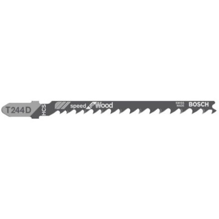 BOSCH Pílový kotúč priamočiary na drevo T 244 D 100/4,0-5,2 mm pre oblúkové rezanie (3 ks)