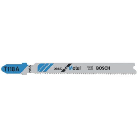 BOSCH List do priamočiarej píly na kov T 118 A 92/1,1-1,5 mm (3 ks)