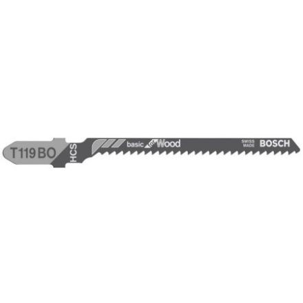 BOSCH Pílový list priamočiary na drevo T 119 BO 83/2,0 mm HCS (3 ks)