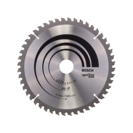 BOSCH Pílací kotúč na drevo 210 x 30 x 2,0 mm / 48T Optiline Wood ATB / N