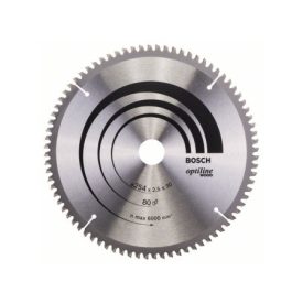BOSCH pílový kotúč na drevo 254 x 30 x 2,5 mm / 80T Optiline Wood ATB   BOSCH pílový kotúč na drevo 254 x 30 x 2,5 mm / 80T Optiline Wood ATB