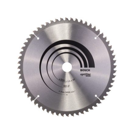 BOSCH Pílací kotúč na drevo 305 x 30 x 2,5 mm / 60T Optiline Wood ATB / N