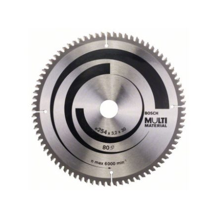BOSCH Pílový kotúč univerzálny 254 x 30 x 3,2 mm / 80T MultiMaterial