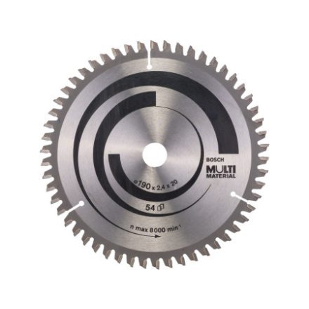 BOSCH Univerzálny rezací kotúč 190 x 20/16 x 2,4 mm / 54T MultiMaterial HLTCG