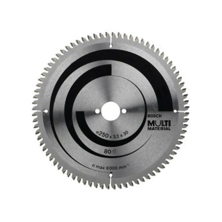 BOSCH Pílový kotúč univerzálny 250 x 30 x 3,2 mm / 80T MultiMaterial