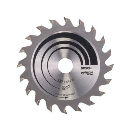 BOSCH Pílací disk na drevo 130 x 20/16 x 2,4 mm / 20T Optiline Wood ATB