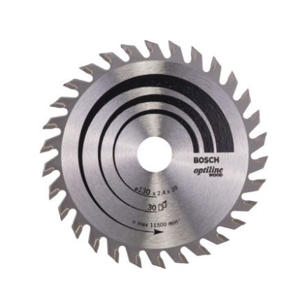 BOSCH Pílový kotúč na drevo 130 x 20/16 x 2,4 mm / 30T Optiline Wood ATB