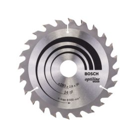 BOSCH Pílový kotúč na drevo 180 x 30/20 x 2,6 mm / 24T Optiline Wood ATB   BOSCH Pílový kotúč na drevo 180 x 30/20 x 2,6 mm / 24T Optiline Wood ATB