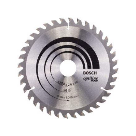 BOSCH Pílka na drevo 184 x 30 x 2,6 mm / 36T Optiline Wood ATB